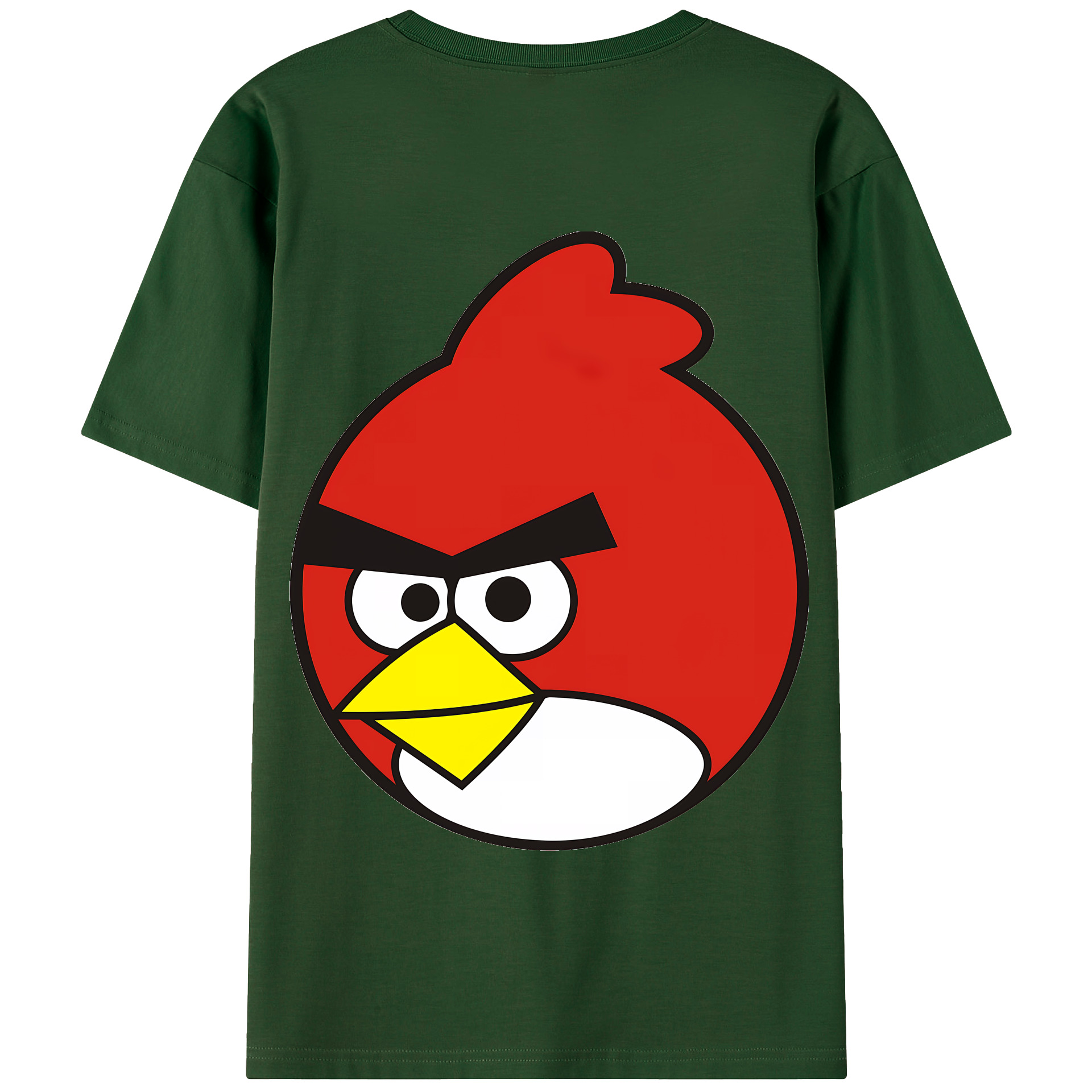 （画像用） Angry Birds アングリーバード 綿100％半袖Tシャツ（背面プリント）